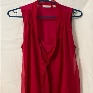 Magenta pink dressy top